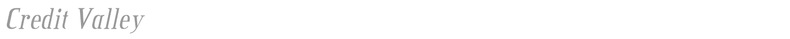 Credit Valley font preview